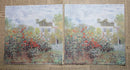 Paper Napkins (Pack of 2) Art Work House with Flowers