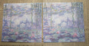 Paper Napkins (Pack of 2) Art Work Blue and Purple Lilies