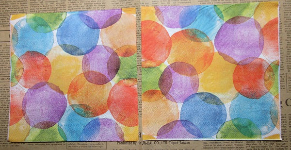 Paper Napkins (Pack of 2) Rainbow Spots and Dots Large
