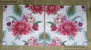 Paper Napkins (Pack of 2) Pink Flowers Peacock Feathers