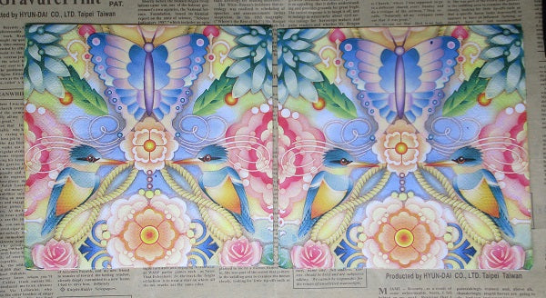 Paper Napkins (Pack of 2) Birds and Butterfly Florals and Foliage Beautiful