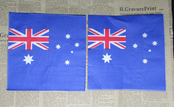 Paper Napkins (Pack of 2) Australia Flag