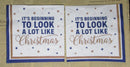 Paper Napkins (Pack of 2) Its Beginning to Look a Lot Like Christmas with Stars