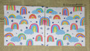 Paper Napkins (Pack of 2) Coloured Rainbow Clouds and Stars