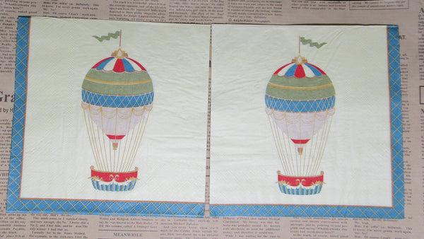 Paper Napkin (Pack of 2) Hot Air Balloon Circus