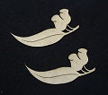 Chipboard Gum Leaf and Nuts Small