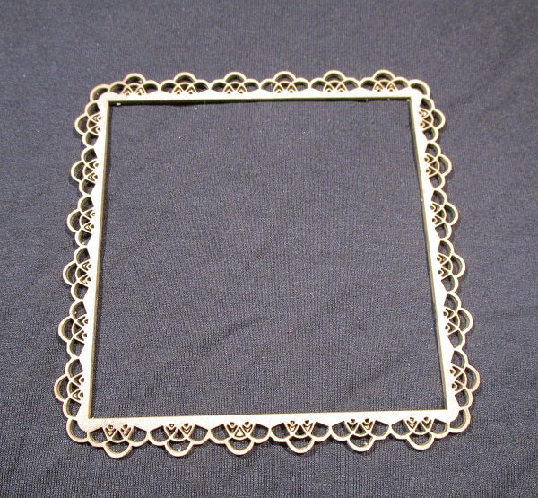 Chipboard Lace Frame