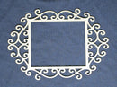 Chipboard Frame Curly Swirls