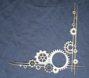 Chipboard Steam Punk Corner with Cogs