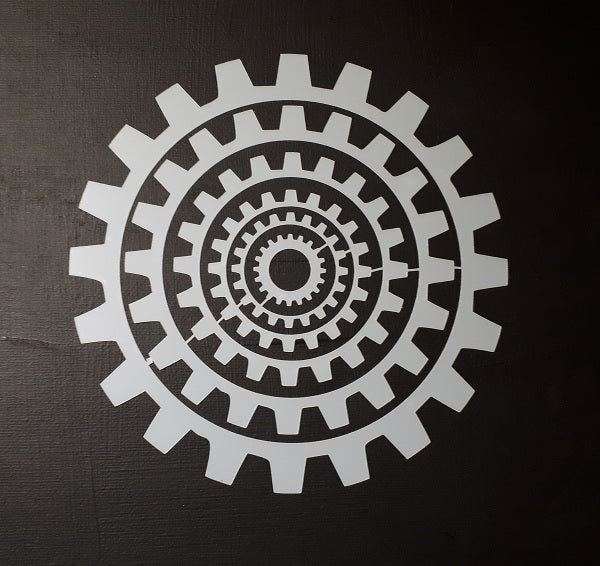 Stencil 6x6inch Cogs Multi Layers