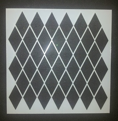 Stencil 6x6inch Diamonds