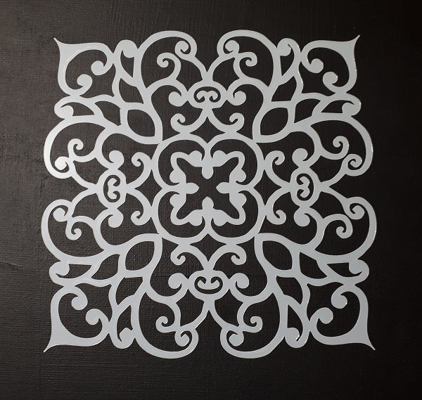 Stencil 6x6inch Wrought Iron Gate