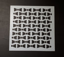 Stencil 6x6inch Ribbon Bows Bow Tie