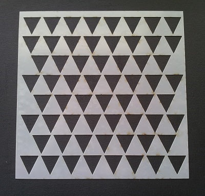 Stencil 6x6inch Triangles Medium