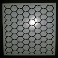 Stencil 6x6inch Hexagons Reverse