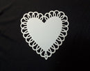 Stencil 6x6inch Doily Heart