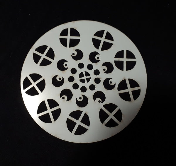 Stencil 6x6inch Circle with Patterns