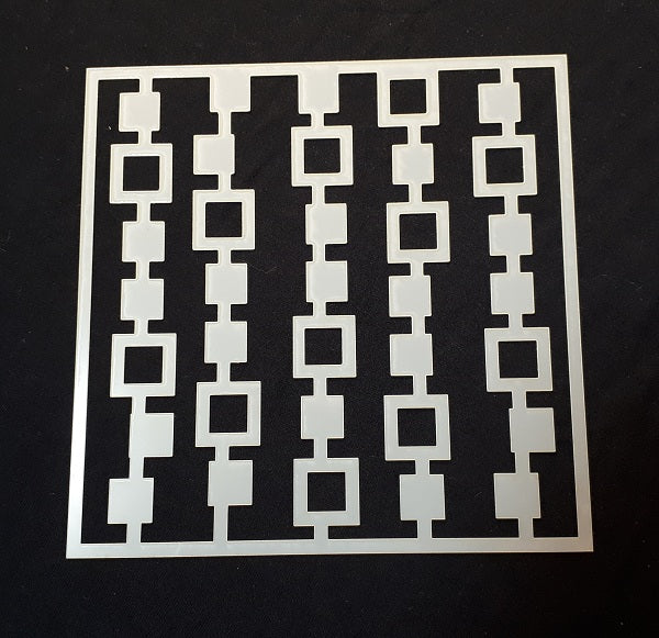 Stencil 6x6inch Decorative Square Lines