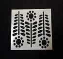 Stencil 6x6inch Abstract Flower Stems