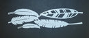 Stencil Strips Feathers