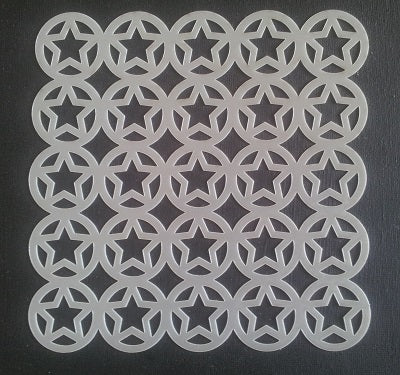 Stencil 6x6inch All Stars