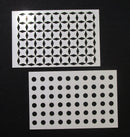 Stencil 6x6inch 6 x 4inch Set Diamonds and Circles