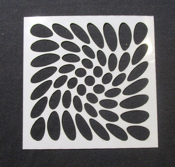 Stencil Funky Ovals Smaller