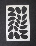 Stencil 6x4inch Funky Ovals