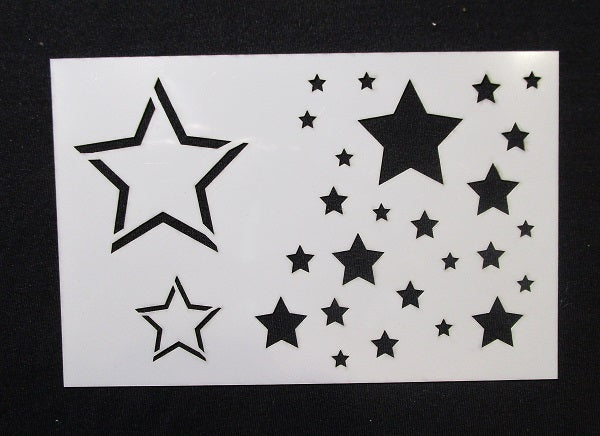 Stencil 6x4inch Stars