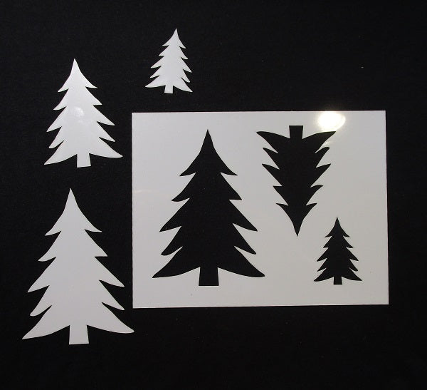 Stencil 6x8 inch Christmas Tree Stencil and Mask