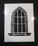 Stencil 6x8inch Arch Windows Large