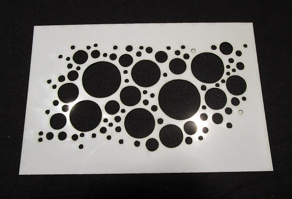 Stencil 6x4inch Bubbles and Spots