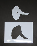 Mask & Stencil Hiding Lady Medium