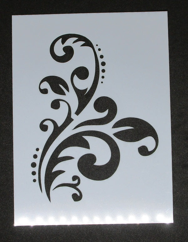 Stencil 6x8inch Flourish Swirls