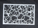 Stencil 6 x 4 inch Overlapping Circle Mess