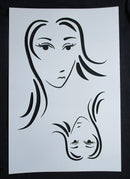 Stencil Large Face and Small Face Betty