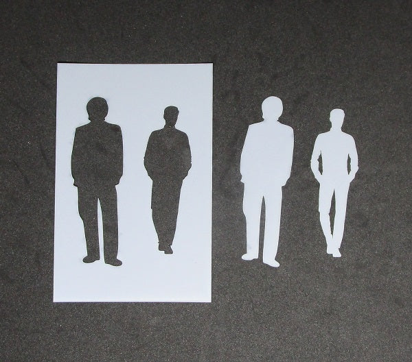Stencil Standing Stencil and Mask Set Men or Boys Small (6x4inch)
