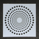 Stencil 6x6inch Ring of Dots