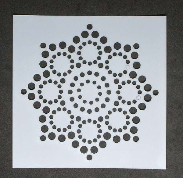 Stencil 6x6inch Dotty Doily