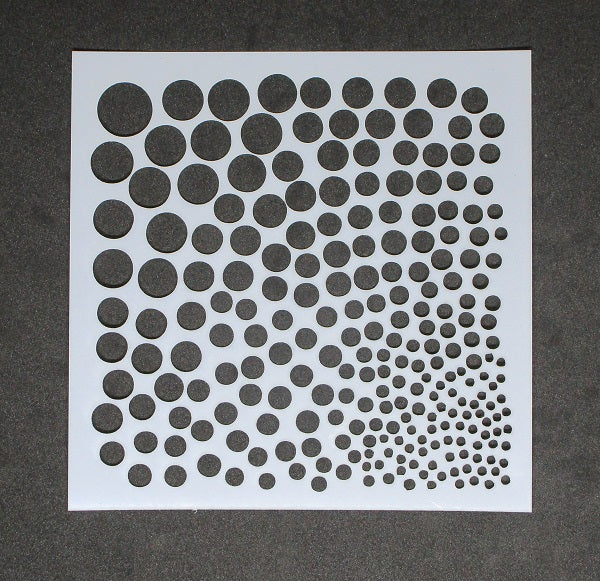 Stencil 6x6inch Gradient Fading Dots