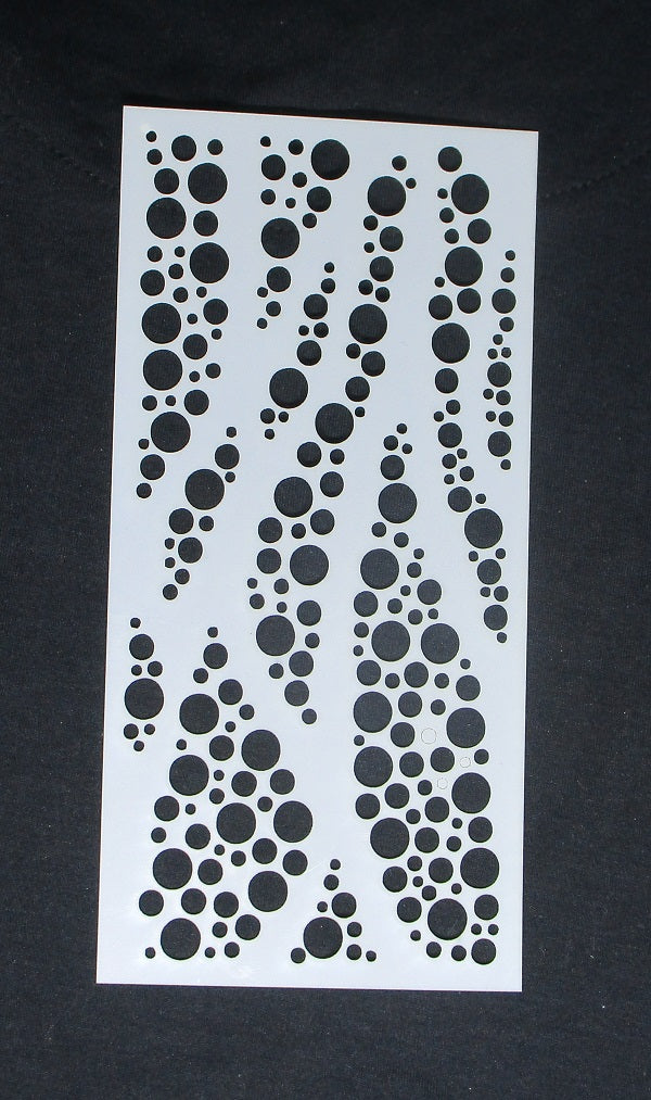 Stencil Swirly Dot Waves