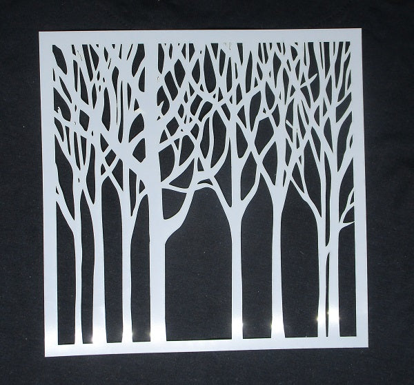 Stencil Forest Trees
