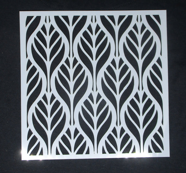 Stencil Repeating Leaves