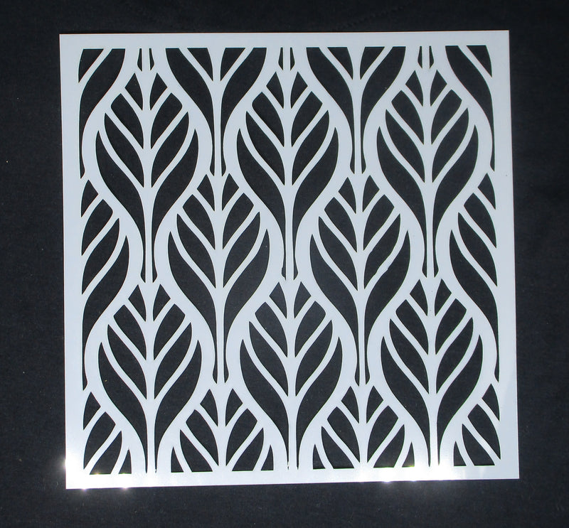 Stencil Repeating Leaves