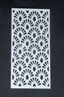 Stencil Double Abstract Fan Repeating