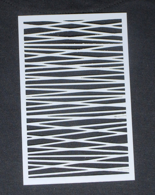 Stencil 6 x 4 Crossed Wires
