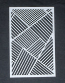 Stencil 6 x 4 Crazy Lines in Path