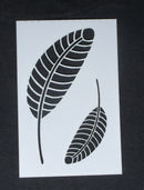Stencil 6 x 4 Skeleton Leaves
