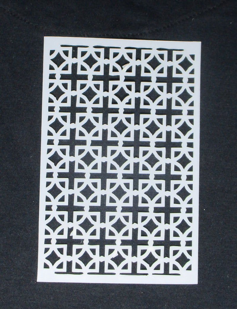 Stencil 6 x 4 Circle n Crosses