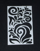 Stencil 6 x 4 Swirls n Splash